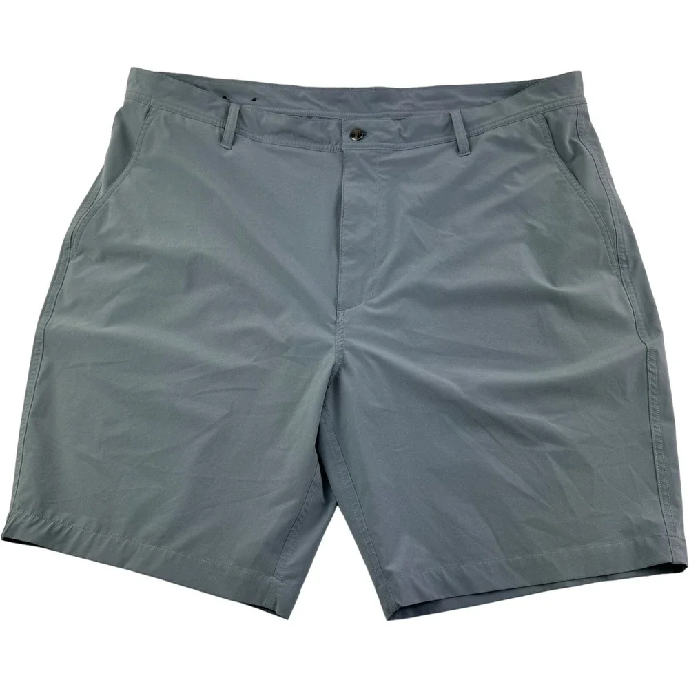 FootJoy FJ Gray Flat‎ Front Polyester Spandex Golf Short Mens Size 42X9